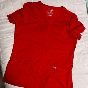 Cherokee Workwear Core Stretch V-Neck Top with Bungee Loop - Size M